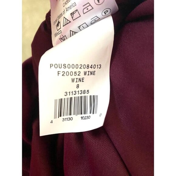 David's Bridal Celebrate F20052 Spaghetti Strap Mesh Cross Waist Dress Size 8 - Picture 15 of 15